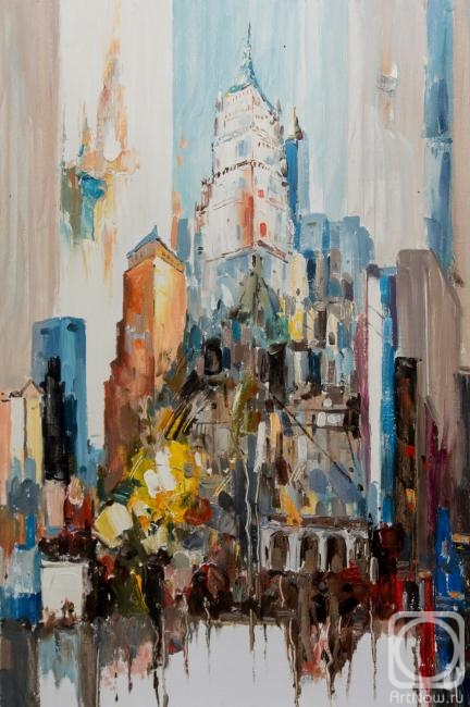 Vevers Christina. Skyscrapers of New York N1, (free copy of the painting by Joseph Kote)