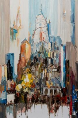Skyscrapers of New York N1, (free copy of the painting by Joseph Kote). Vevers Christina