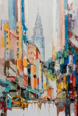 The skyscrapers of new York N2 (a free copy of painting by Joseph Kote). Vevers Christina