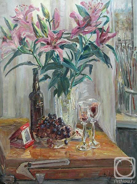 Loukianov Victor. Still-life with lilies