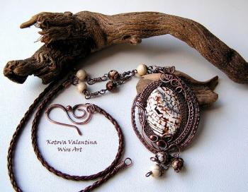 Vintage leopard agate pendant ( ). Kotova Valentina