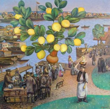 The seller of lemonade. Soldatenko Andrey