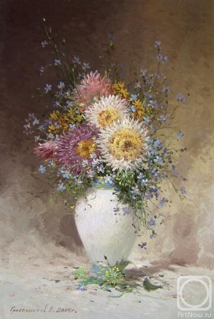 Gribennikov Vasily. Bouquet of asters