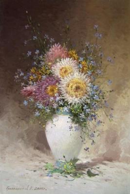 Bouquet of asters. Gribennikov Vasily