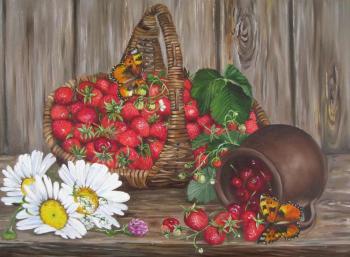 Berries in a basket. Shaykina Natalia