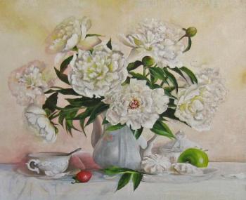 Tender peonies and marshmallows