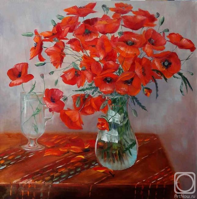 Razumova Svetlana. bouquet of poppies