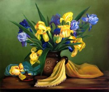 Still life with irises. Kogay Zhanna