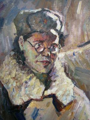 Portrait partisan Rufina Krasavina. Fedorenkov Yury