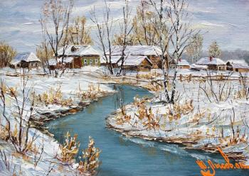 Behind a village fence