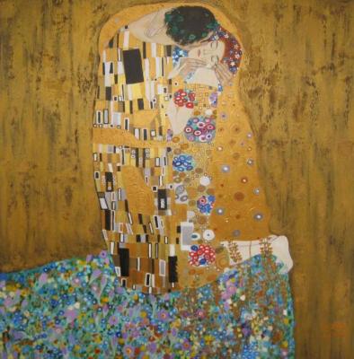 Kiss. Gustav Klimt (copy). Shaykina Natalia