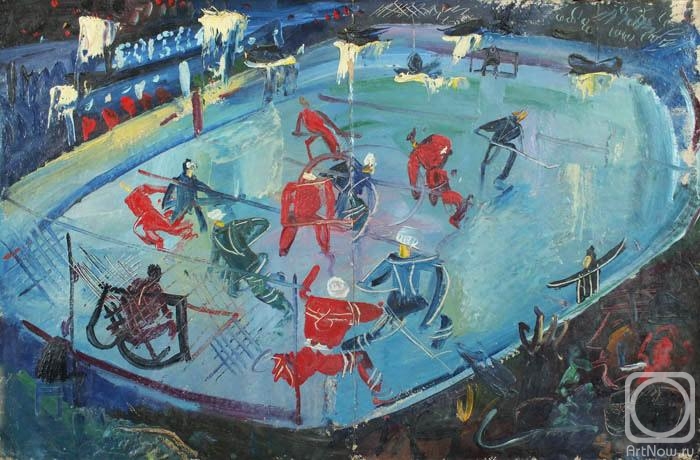 Alexandrov Konstantin. Ice hockey match USSR-Canada