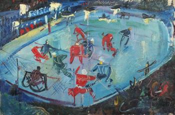 Ice hockey match USSR-Canada (). Alexandrov Konstantin