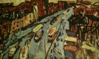 Copy of the painting on the urban theme. Gorbunova Marina