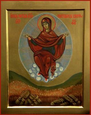 Icon of the Theotokos "Contestant of Bread". Sirotina Marina