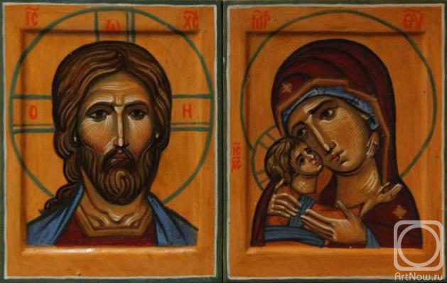 Sirotina Marina. The Savior and the Theotokos (wedding couple)