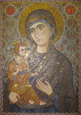 Our Lady of Odigitria (a copy of the icon from the monastery of St. Catherine in Sinai (together with Kirillov O.S. and Mironova O.V.). Sirotina Marina