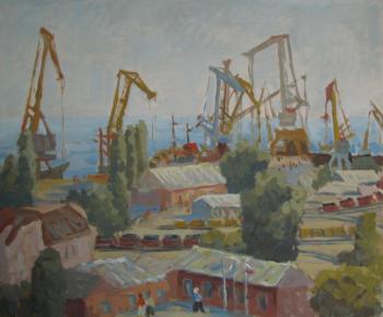 Port in Taganrog. Sirotina Marina