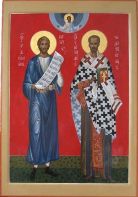 Holy Miracle Workers Nicholas of Myra and Simeon of Verkhotursky