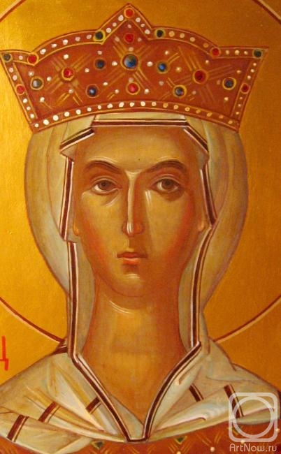 Kutkovoy Victor. Holy Martyr Princess Ludmila of Bohemia. Face