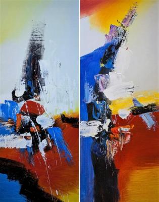 Perception of overcoming (diptych)
