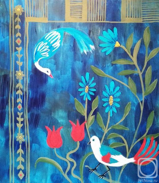 Potapova Elena. Still life with birds
