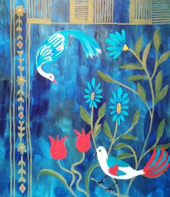 Potapova Elena Genrihovna. Still life with birds