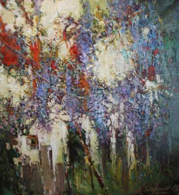 Картина «Вечерняя глициния»