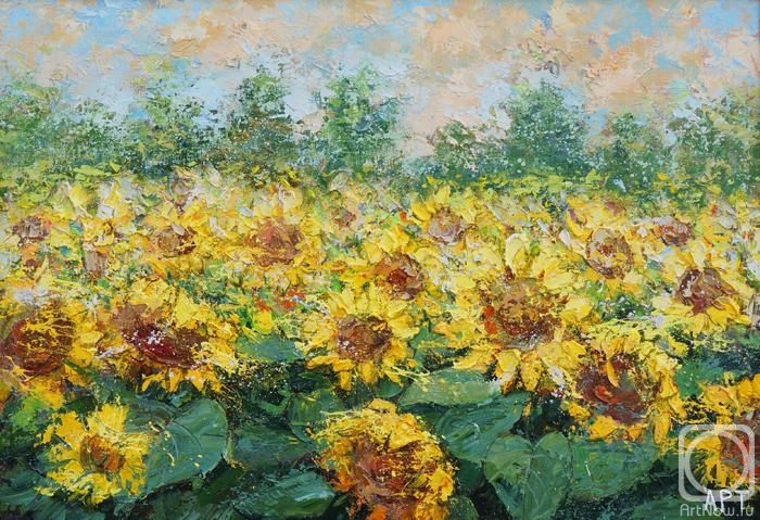 Oganesyan Artur. Sunflower field