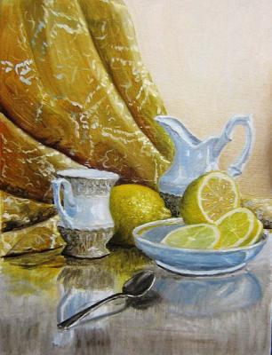 Still-life, lemon. Peschanaia Olga