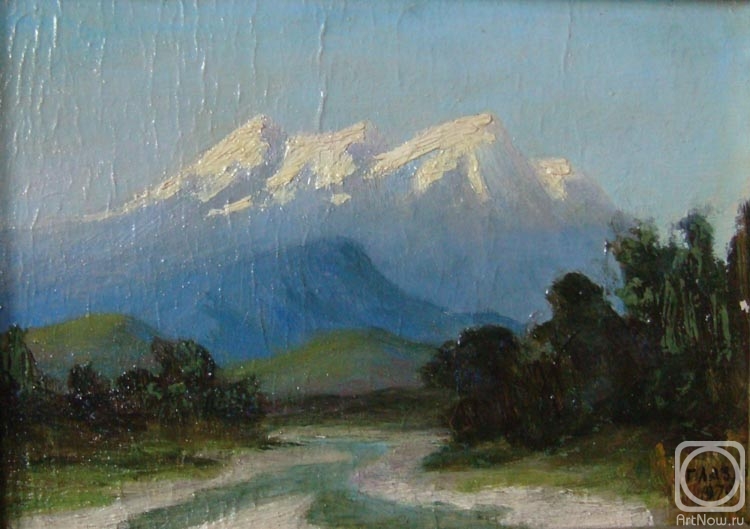 Lazarev Georgiy. Caucasus Mounts (etude)