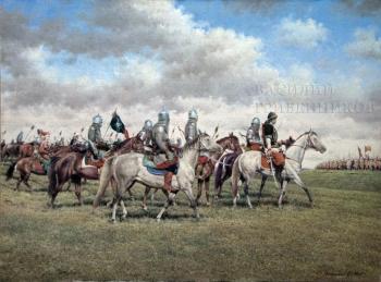 Tatar horsemen. Gribennikov Vasily