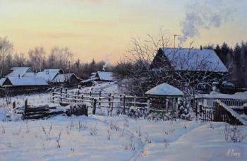 Winter morning. Sunrise. Volya Alexander