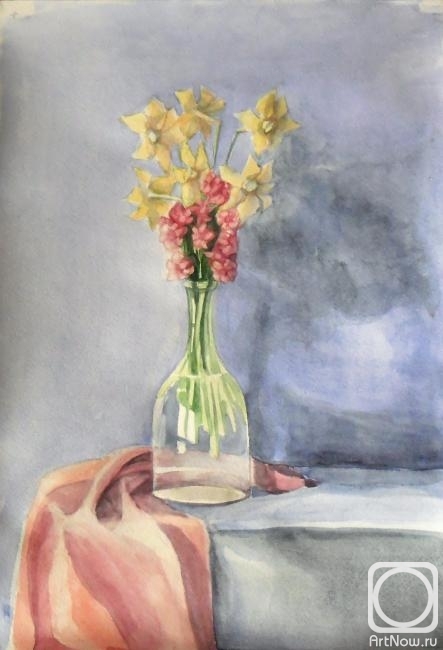 Belaya Olga. Flowers in a carafe