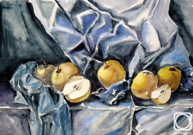 Belaya Olga. Still life with apples