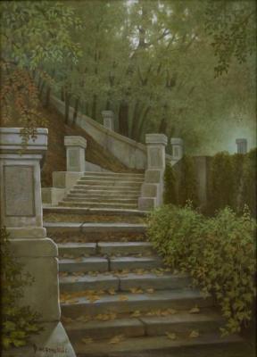 Old stairs in Miskhor (Ivy Leaves). Paroshin Vladimir
