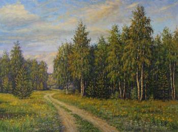 At birches and pines. Gladyshev Aleksandr