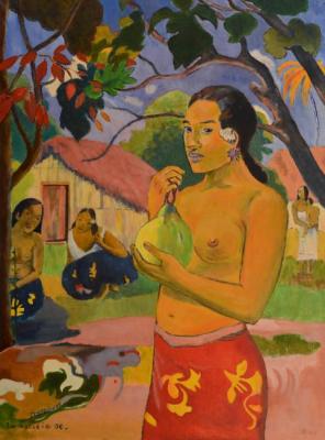 Where are you going? (by Paul Gauguin) (The Woman Holding A Fruit). Yaskin Vladimir