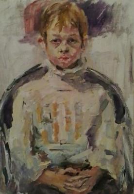 Portrait of a boy. Korolev Leonid