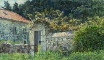 The Gates to old yard. Prchan. Montenegro (Old Hous). Kostylev Dmitry