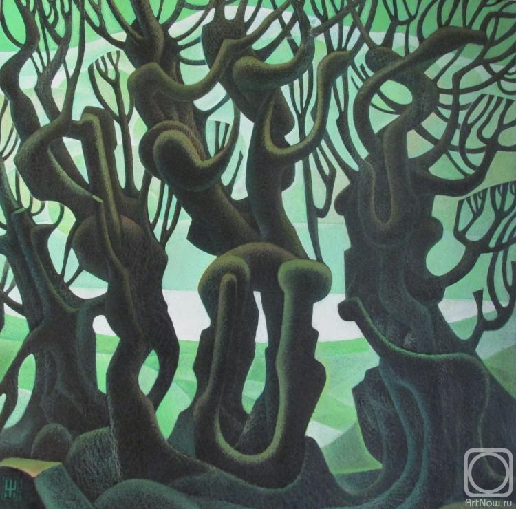 Zhupan Ivan. Cubist trees