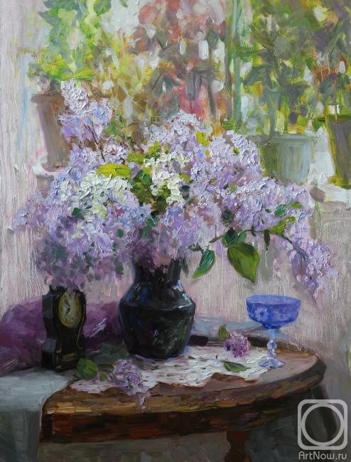 Akzhgitov Ildar. Lilac at the window
