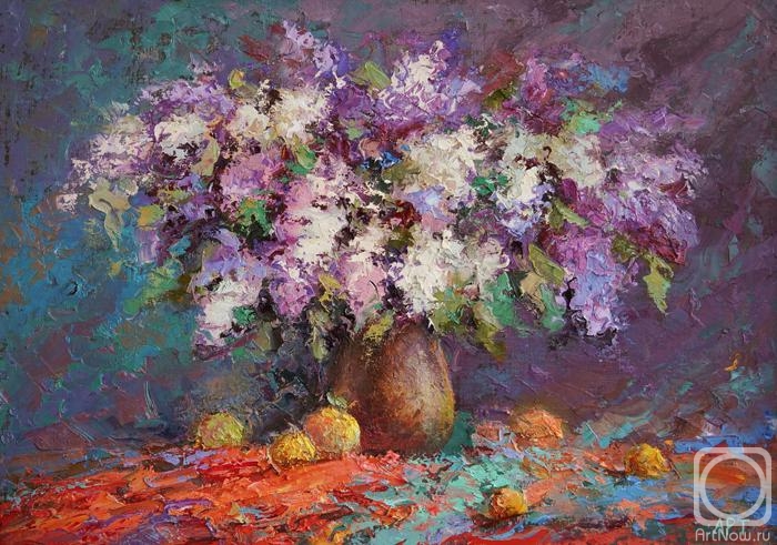 Oganesyan Artur. Lilacs with apples