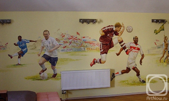 Kostylev Dmitry. Football. Mural (fragment 2)