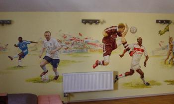 Football. Mural (fragment 2)