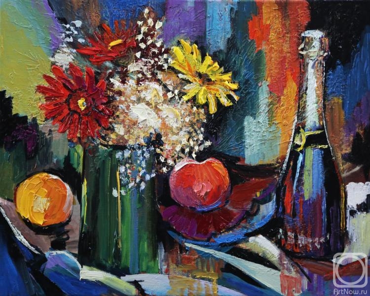 Trofimov Evgeniy. flowers and wine