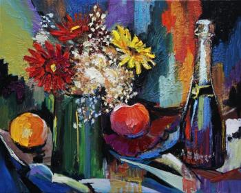 flowers and wine. Trofimov Evgeniy