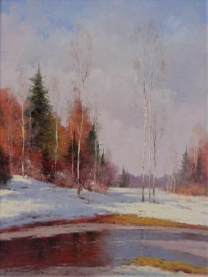 February thaw. Gribennikov Vasily