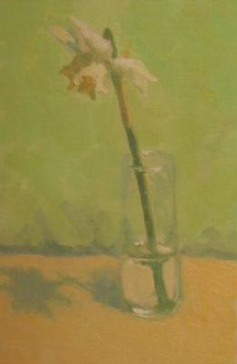 Narcissus in a glass