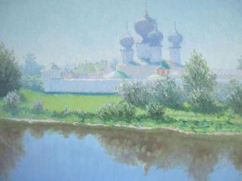 View of the Tikhvin Monastery. Chertov Sergey